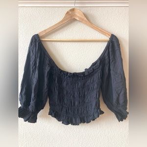 Urban Outfitters Cropped Off-Shoulder Top